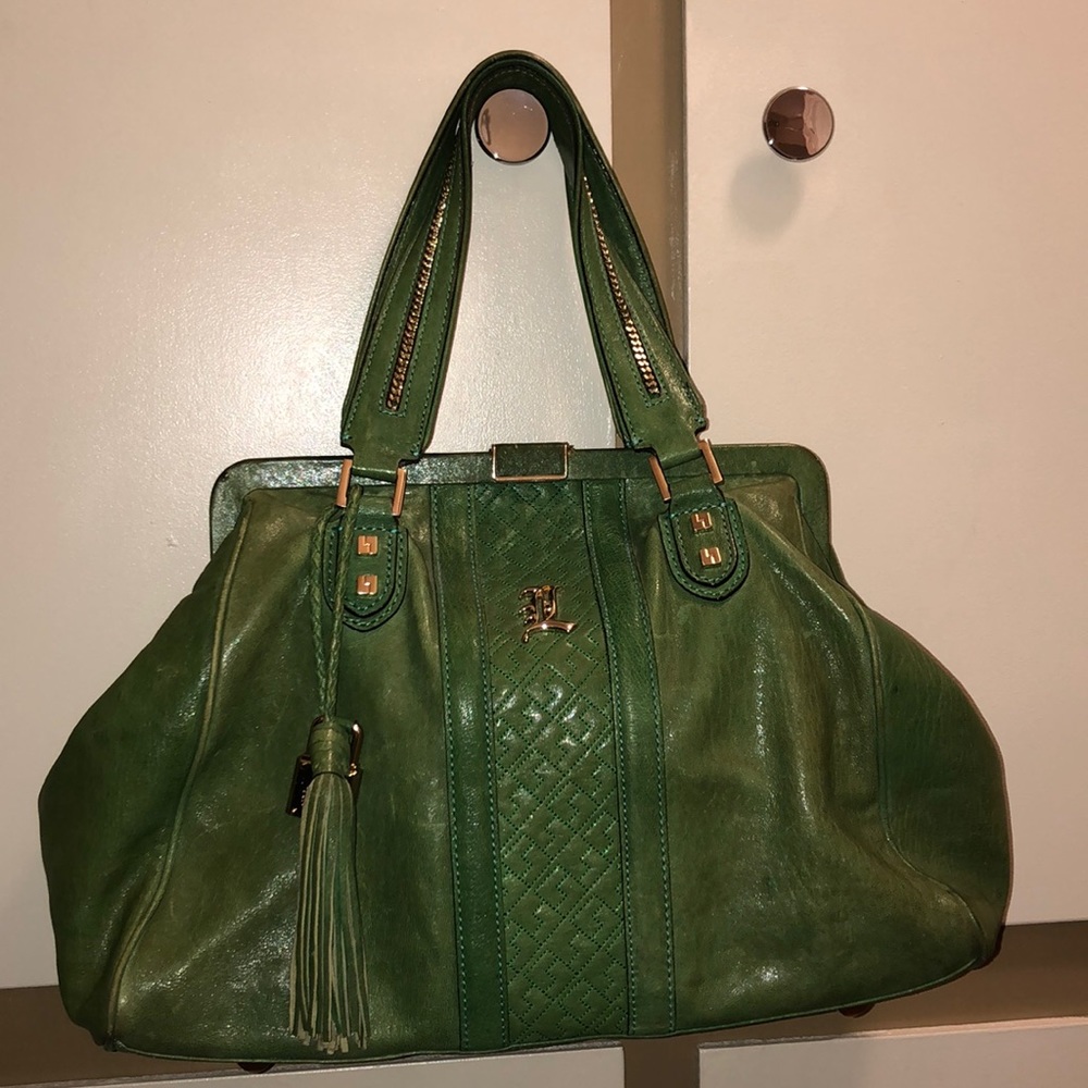L.A.M.B. Bags | L.A.M.B. Green Leather